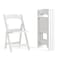 Flash Furniture White Resin Folding Chair, PK4 4-LE-L-1-WHITE-GG - alternate 1